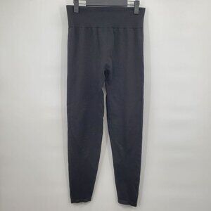 Victoria's Secret Pink Seamless Leggings Hi-Rise 7/8 Solid Large Women Black